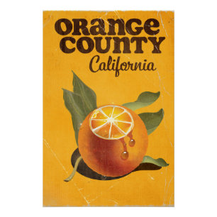 Orange Landkreis California Poster