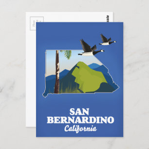 Orange Landkreis California Reiseplakat Postkarte
