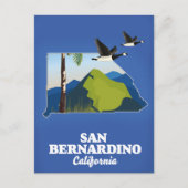 Orange Landkreis California Reiseplakat Postkarte (Vorderseite)