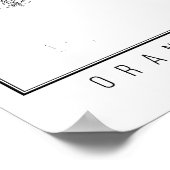 Orange Landkreis California Street Map Poster (Ecke)