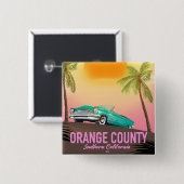 Orange Landkreis California USA Button (Vorne & Hinten)