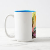 Orange Landkreis California USA Zweifarbige Tasse (Links)