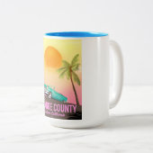 Orange Landkreis California USA Zweifarbige Tasse (VorderseiteRechts)