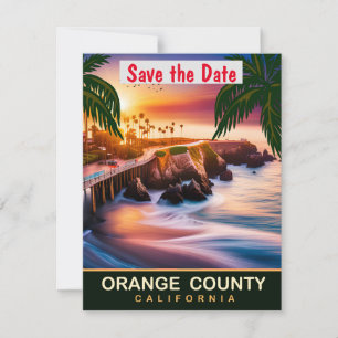 Orange Landkreis, Kalifornien, Travel Postcard, Save The Date