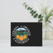 Orange Landkreis Siegel Postkarte (Stehend Vorderseite)