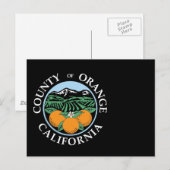 Orange Landkreis Siegel Postkarte (Vorne/Hinten)