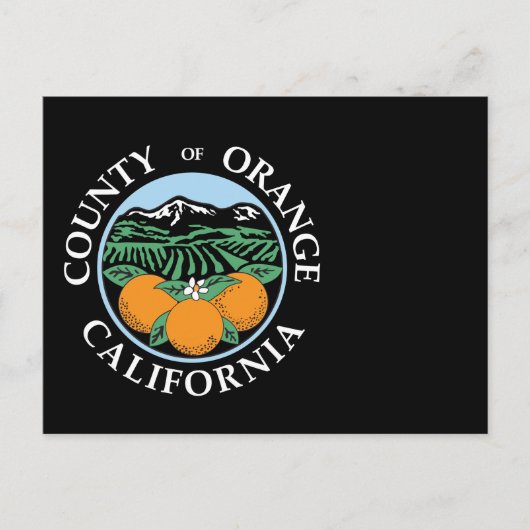 Orange Landkreis Siegel Postkarte (Vorderseite)