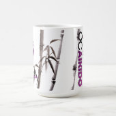 Orange Landkreisaikido-Tasse Kaffeetasse (Mittel)