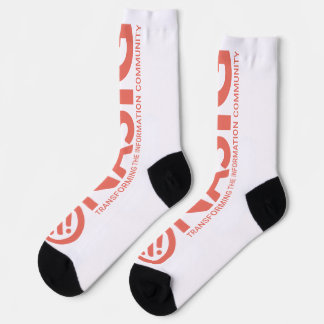 Orange, langes Logo Socken