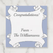 Orange Lantern Blume Geschenkanhänger (Rückseite)