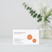 ORANGE LANTERNS VISITENKARTE (Stehend Vorderseite)