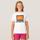 Orange Laptop T-Shirt (Vorne ganz)