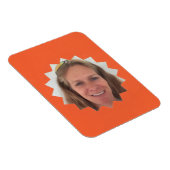 Orange Large Sun Foto Frame Magnet (Rechte Seite)