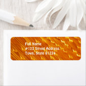 Orange Lava Mailing Labels (Insitu)