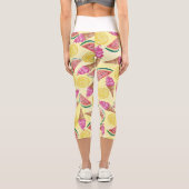 Orange Leaf Capri Leggings (Rückseite)
