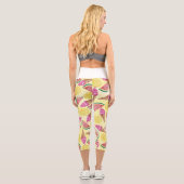Orange Leaf Capri Leggings (Rückseite)