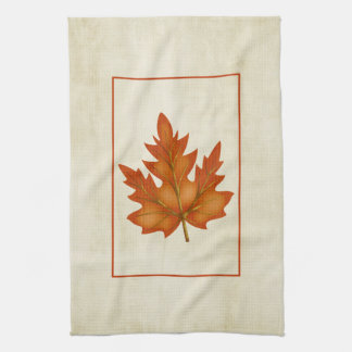 Orange Leaf Fall Saison Themenküche Handtuch