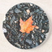 Orange Leaf Getränkeuntersetzer (Vorne)