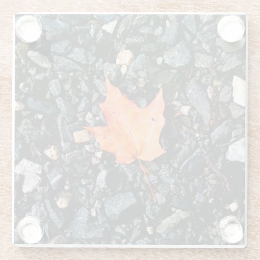 Orange Leaf Glasuntersetzer (Rückseite)