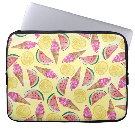 Orange Leaf Laptopschutzhülle (Vorderseite)