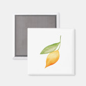 Orange Leaf Magnet (Vorderseite/Rückseite)