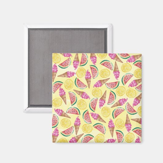 Orange Leaf Magnet (Vorderseite/Rückseite)