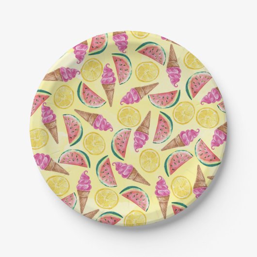 Orange Leaf Pappteller (Vorderseite)