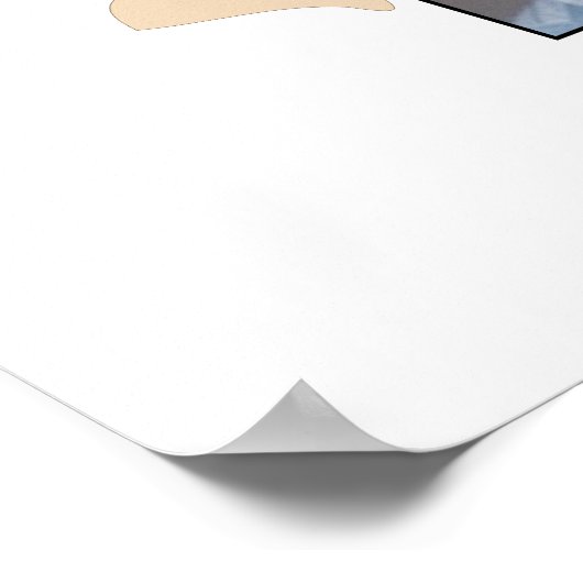 Orange Leafage Tree Art Zwei Familienbaumposter Poster (Ecke)