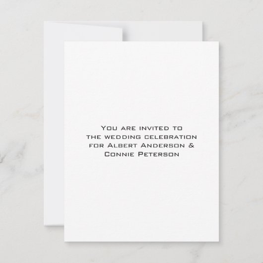 Orange Leather Look Einladung (Rückseite)