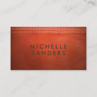 Orange Leather Texture | doppelt gestickt