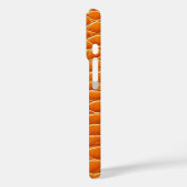 Orange Ledereffektmuster Case-Mate iPhone Hülle (Rückseite / Links)