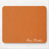 Orange lederner Blick Mousepad (Vorne)