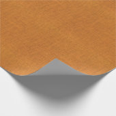 Orange Leinwand-Beschaffenheit Geschenkpapier (Ecke)