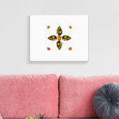 Orange Leinwanddruck (Insitu (Wohnzimmer))