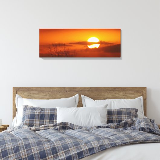 Orange Leinwanddruck (Insitu (Schlafzimmer))