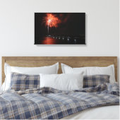 Orange Leinwanddruck (Insitu (Schlafzimmer))