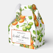 Orange Lemon Citrus Brautparty Vielen Dank Geschenkschachtel (Vorderseite)