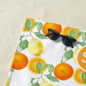 Orange Lemon Citrus Fruchtmuster Strandtuch (Beispiel)