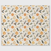 Orange Lemon Citrus Green Yellow Geschenkpapier (Flach)