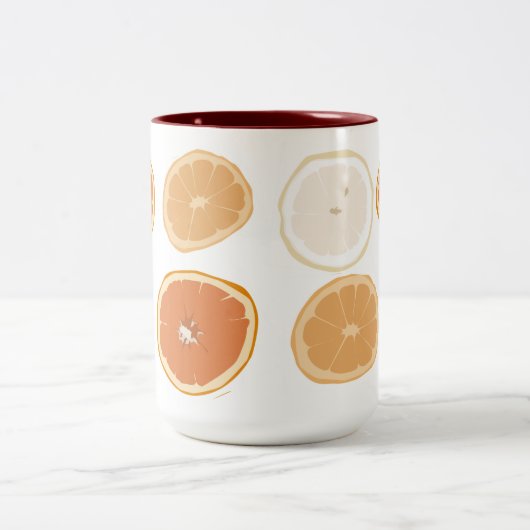 Orange Lemon Citrus Tasse (Mittel)