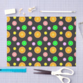 Orange lemon lime grapefruit summer party pattern seidenpapier (Handwerk)