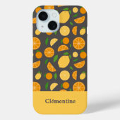 Orange & Lemon Muster Case-Mate iPhone Hülle (Rückseite)