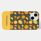 Orange & Lemon Muster Case-Mate iPhone Hülle (Rückseite (Horizontal))