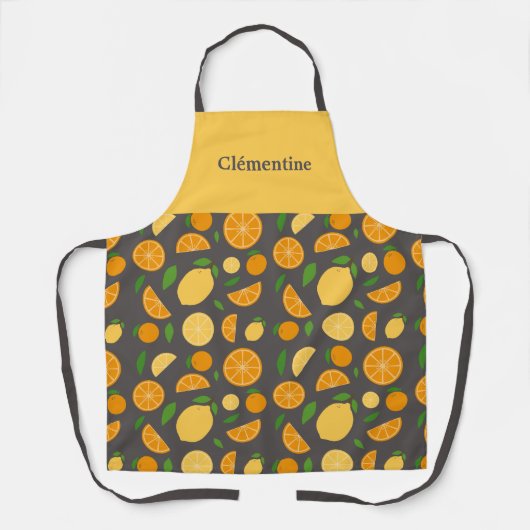 Orange & Lemon Muster Schürze (Vorderseite)