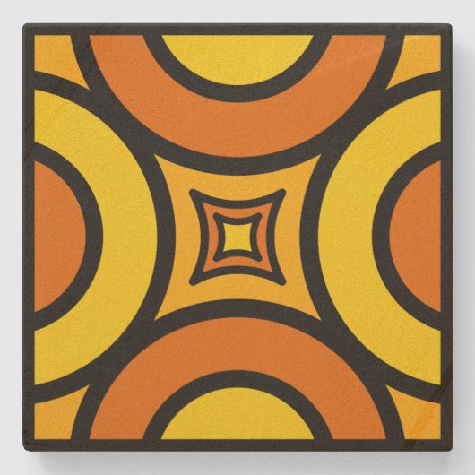 Orange & Lemon Steinuntersetzer (Vorderseite)