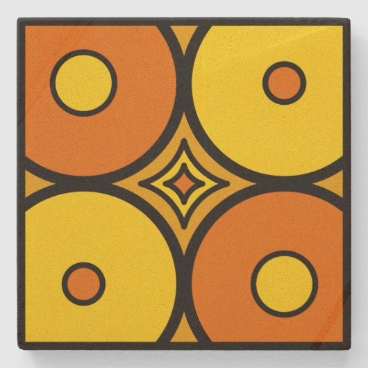 Orange & Lemon Steinuntersetzer (Vorderseite)