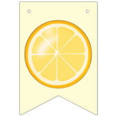 Orange Lemons Cocktails Juices Party Wimpelkette (Dritte Fahne)