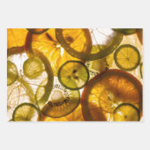 Orange Lemons Geschenkpapier Set (Vorderseite 2)