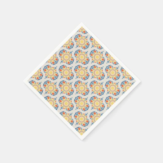 Orange & Lemons Ogee Papercraft Serviette (Ecke)