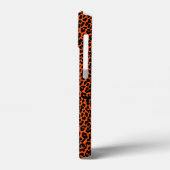 Orange Leopard Skin Print Case-Mate iPhone Hülle (Rückseite / Links)